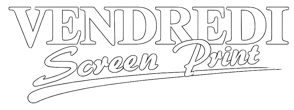 Vendredi Screen Print Logo White